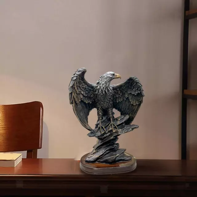 Statue D'aigle En Résine, Artisanat De Table, Ornement Cadeau Pour Salon,