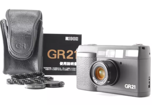 READ [NEAR MINT] Ricoh GR21 Black Date Point & Shoot 35mm Film Camera From JAPAN
