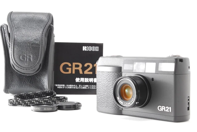 READ [NEAR MINT] Ricoh GR21 Date Black Point & Shoot 35mm Film Camera From JAPAN