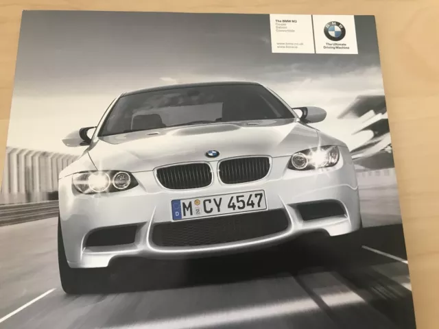 Bmw M3 Coupe Saloon Convertible Sales Brochure - Brand New