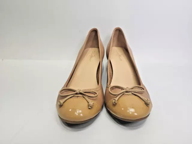 Cole Haan Air Tali Wooden Wedge Pump Shoes Beige Womens Size 5.5B 3