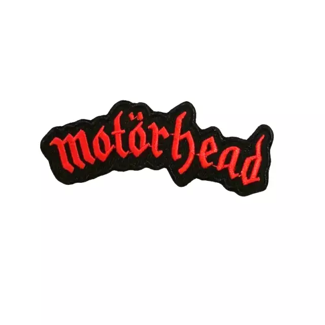 MOTORHEAD logo Red Embroidered Patch Iron on Sew Badge Heavy rock Metal Lemmy 2