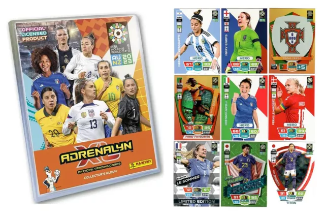 PANINI Women's World Cup 2023, Adrenalyn XL, Cards to choose,  Cartes à choisir