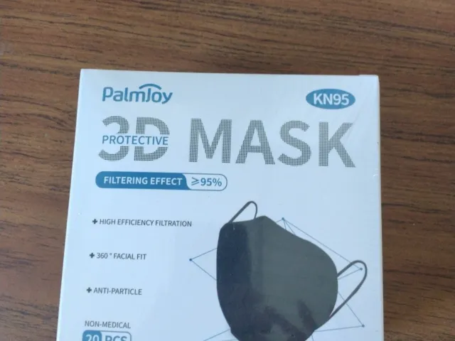 PalmJoy KN95, 20 Pieces, 3D Protective Mask