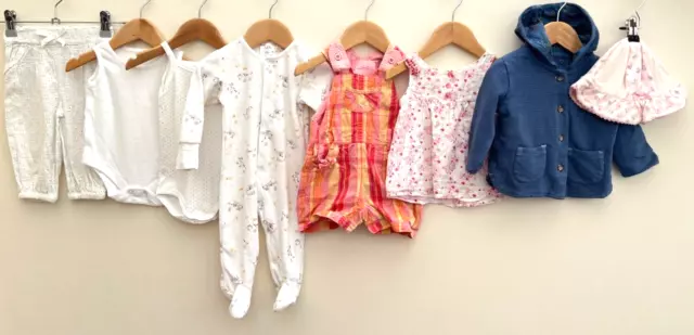 Baby Girls Bundle Of Clothing Age 3-6 Months Petit Bateau Zara M&S
