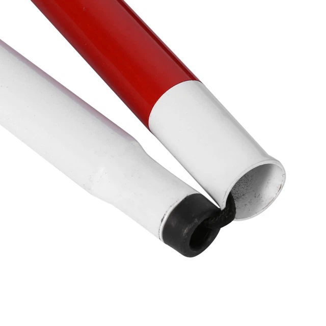 Bastón plegable de aleación de aluminio de 127 cm 4 secciones para ciegos ECA