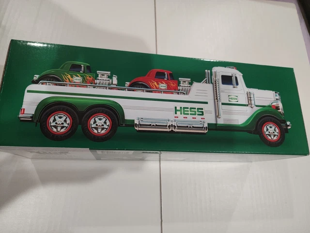 2022 Hess Toy Truck Flatbed With 2 Hot Rods Brand New