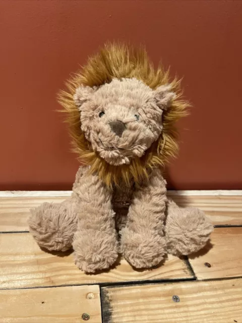 Jellycat 10” Lion Fuddle Wuddle Plush Lovey Stuffed Animal Soft Brown Baby Toy