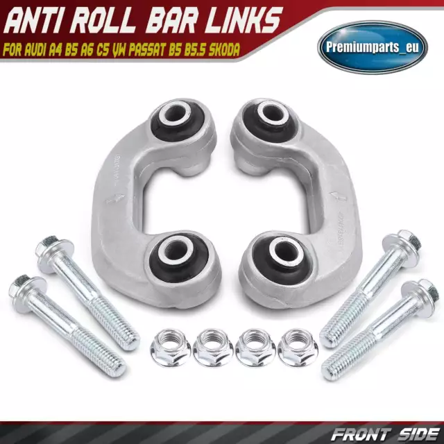 2x Anti Roll Bar Links Front for Audi A4 B5 A6 C5 VW Passat B5 B5.5 Skoda Superb