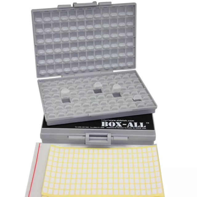 2 aidetek box-ALL-144 empty Enclosure box surface mount RC 0805 0603 0402 0201