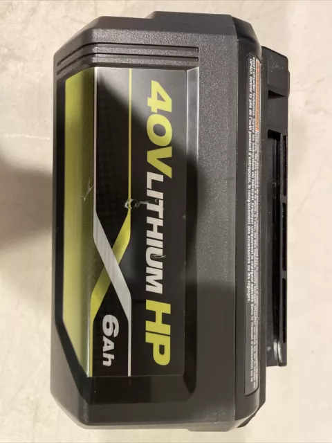 RYOBI 0P40602VNM 40V 6AH BATTERY (al) (PBR083683) RYOBI 0P40602VNM 40V 6AH BATTERY (al) (PBR083683)