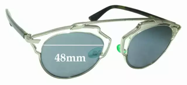 SFx Replacement Sunglass Lenses fits Christian Dior So Real - 48mm Wide