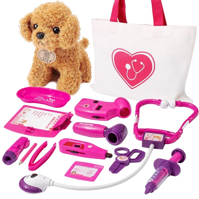 HERSITY Jouet Vétérinaire Sac À Dos avec Peluche Chien Jeux D HERSITY Jouet Vétérinaire Sac À Dos avec Peluche Chien Jeux D