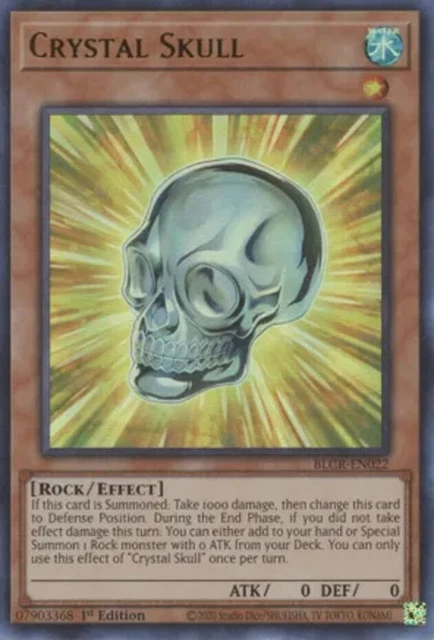 Yugioh! Crystal Skull - BLCR-EN022 - Ultra Rare - 1st Edition Near Mint, English
