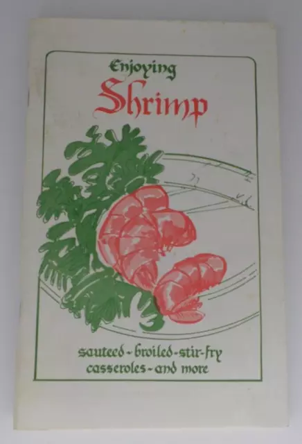 Enjoying Shrimp Paperback Cookbook Shellfish Recipes Vintage