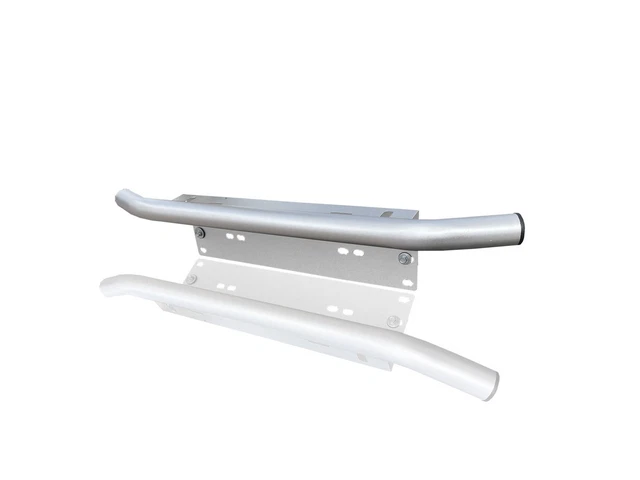 Barre De Support Pour Phares Additionnels Et Plaque D'immatriculation - Alliage Aluminium Noir, 60x12x9 Cm
