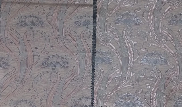 Lot De 2 Coupons Tissu Provençal Neufs Fond Bleu Motif Mouche - Ameublement