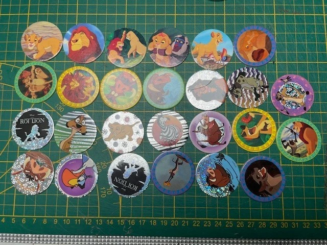 Lot De Pogs Casper – Du N°81 Au N°99 – Classique Et Fluo – Année 1995