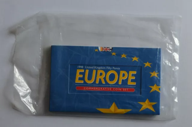 1998 Fifty Pence Europe Commemorative Coin Set Sealed