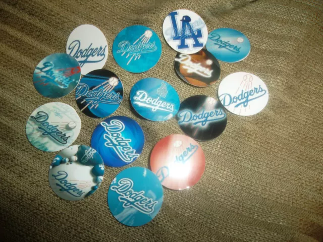 ¡Imágenes de tapa de botella de una pulgada precortadas la dodgers teams!  Envío gratuito