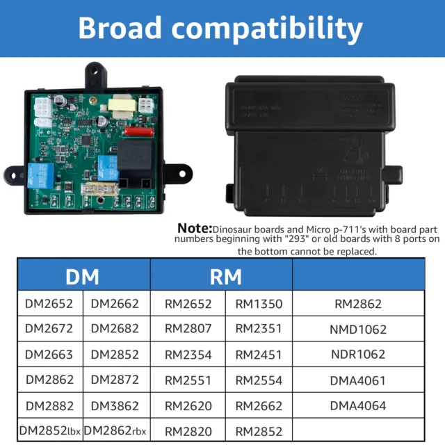 RV Fridge Circuit Board Compatible with DM2652/ DM2662/DM2672 RV SiuTd