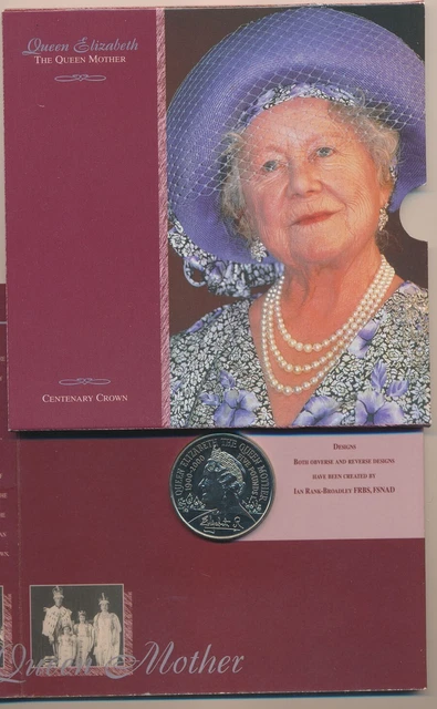 Great Britain: 2000 B.UNC £5 Queen's Mother in Royal Mint Folder