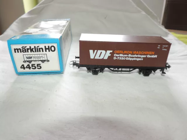 Märklin 4455 Containerwagen "VDF" HO -77-