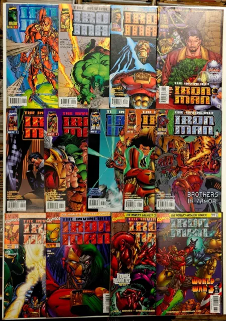 Marvel Comics Iron Man Vol 2 Full Key Set Issues 1-13 Higher Grade FN+