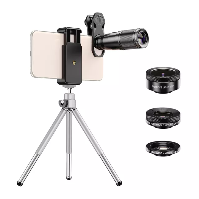 APEXEL APL-22X105-4IN1 Metal   Lens 22X Telephoto Lens Fisheye N2N6