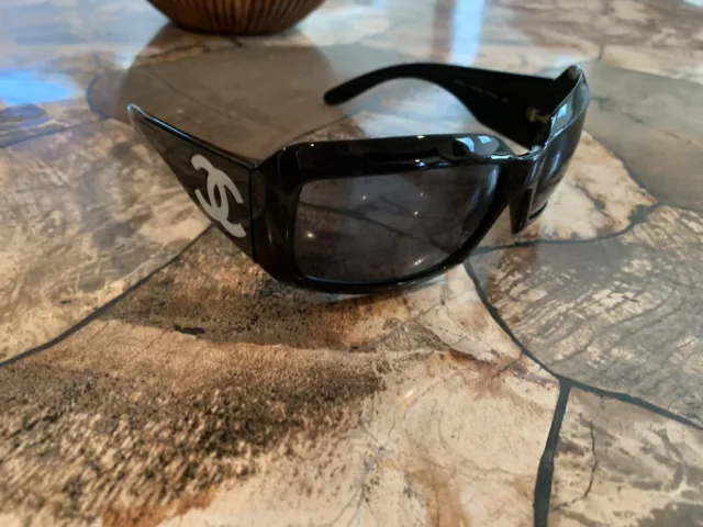AUTHENTIC CHANEL SUNGLASSES Classic Black Mother Of Pearl Detail $450.00 -  PicClick