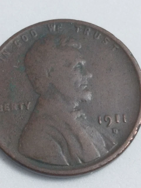 1911-D Denver Mint Copper Lincoln Wheat Cent A/324-2
