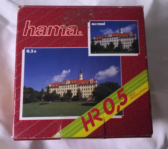 Objetivo de video Hama Lens HR 0,5 conversión gran angular alta resolución 44380