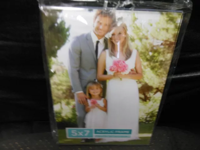 NEW 4 Acrylic Photo Frames 4x6 Vertical Clear Plastic Slant Standing Easel  Sign