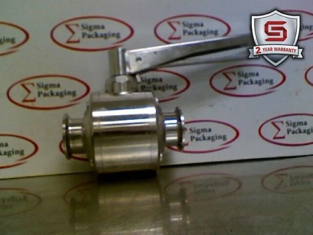 Waukesha Cherry-Burrell Stainless Manual Ball Valve, Id: 1-3/8", Od: 2" (4892)