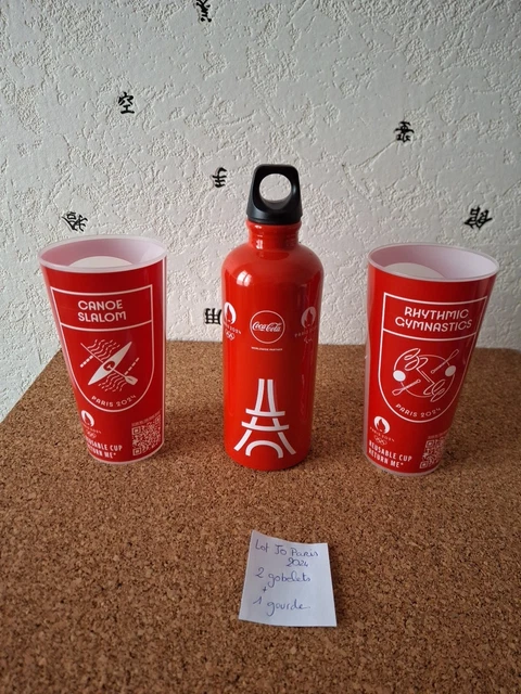 Gourde Métallique Coca-Cola - Jeux Olympiques Paris 2024 - Officiel