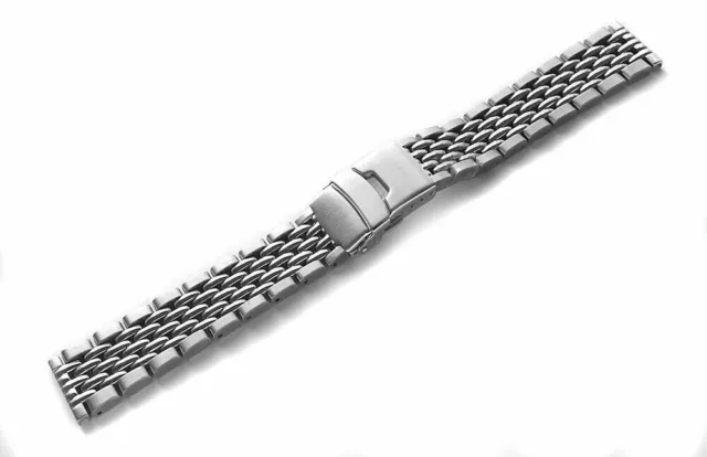 Massif Rice Bracelet Montre Grain de Riz Inox 19mm 20mm 21mm 22mm Beads Of Rice 2