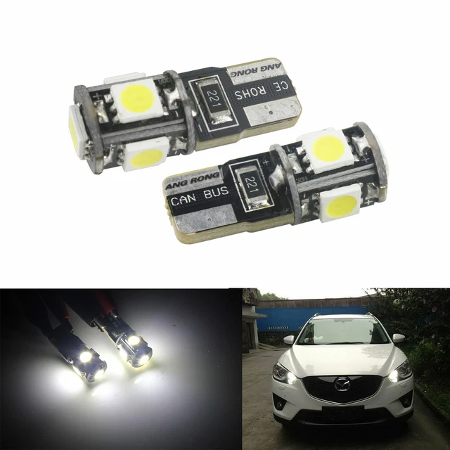 Anpro 10PCS T10 LED Ampoules De Voiture 21 LEDs 6000K Lumière Blanc Froid,Lampe Canbus Sans - Foto 8