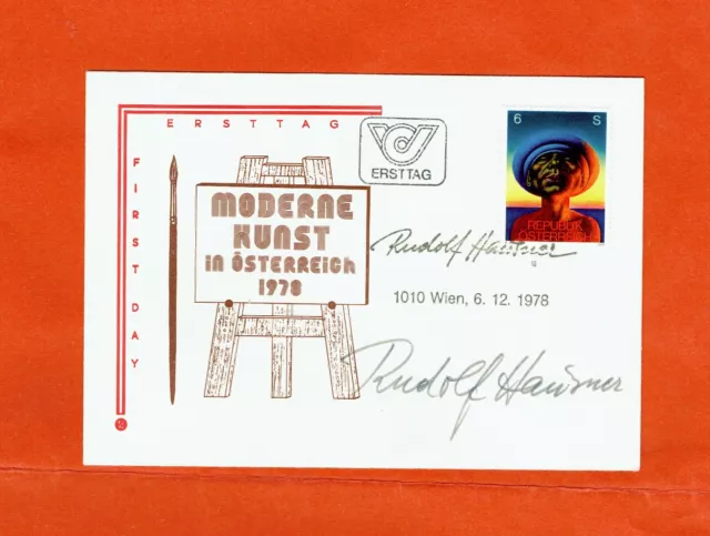 Ld29-Enveloppe-Autographe-Rudolf Hausner-Peintre-Sculpteur-Graveur-Autriche-1978