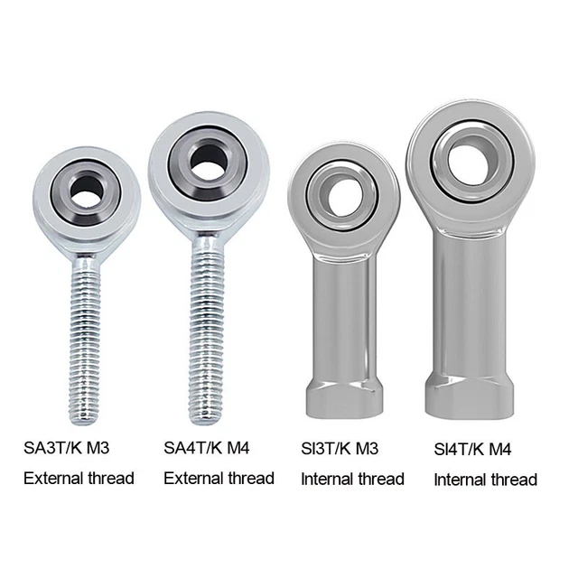 Male or Female Right Hand M4/M3 Thread Rod End Joint Bearing SA3T/K M3 SA4T/K M4