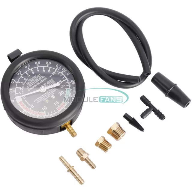 Fuel Pump & Vacuum Tester Carburetor Valve Pressure Tester Gauge For Car Trucks