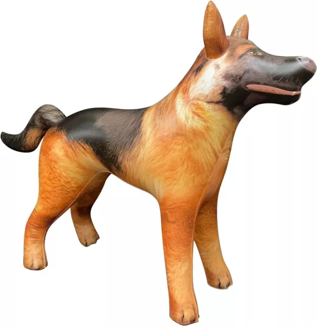 Inflatable German Shepherd Dog Pet Animal 41" Long for Party Decoration Gift Toy