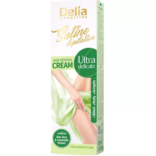 Delia - Satine depilation - Crème dépilatoire Ultra delicate -