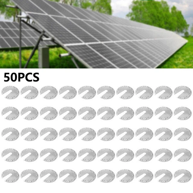 Kit De Mise à La Terre Pour Panneau Solaire - 20 Clips En Acier Inoxydable 30,1x32 Mm - Pour Systèmes Photovoltaïques Toit, Sol, Serre