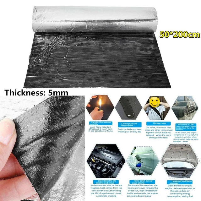 Firewall Block Heat Shield Noise Insulation Mat Sound Deadener Car Hood Engine