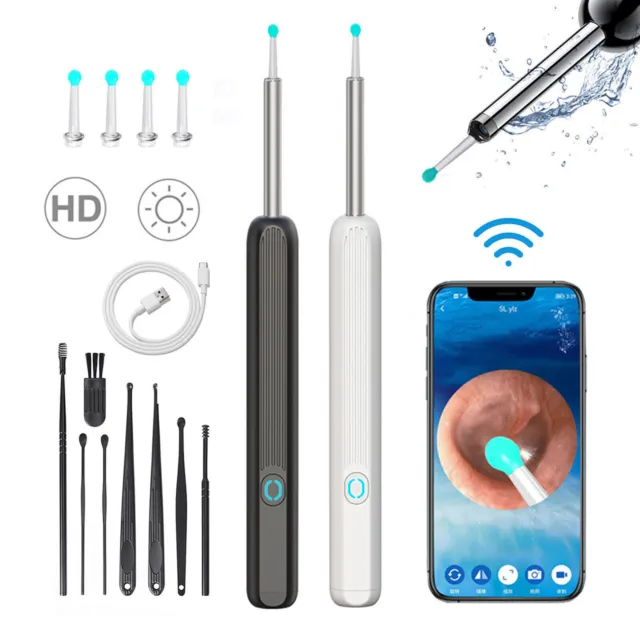 Ear Wax Removal Visual Endoscope Otoscope HD Camera Wireless Ear Cleaner Tool US