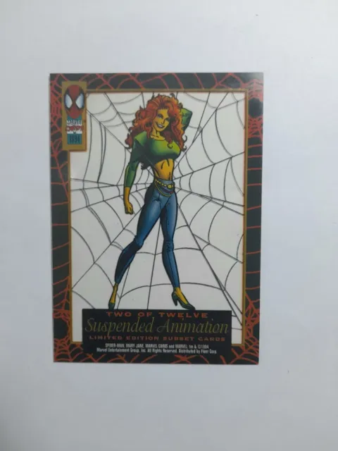 Spiderman Ultra Supended Animation Chase card 2 NM/M 1994.Mary Jane.Fleer