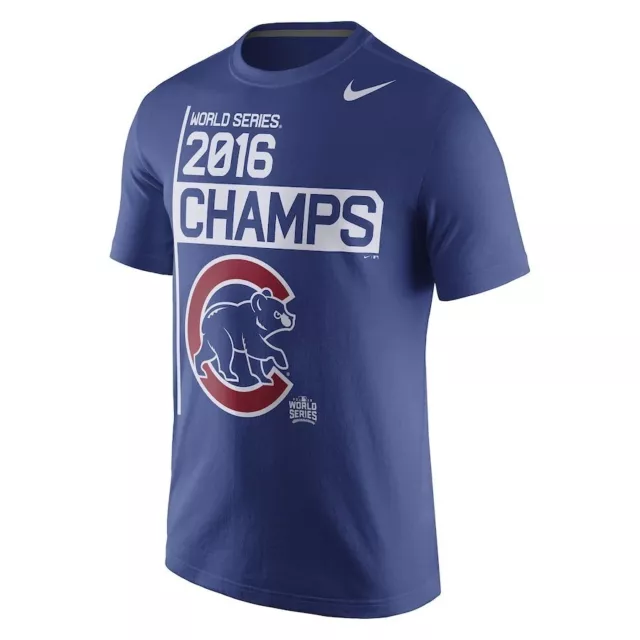 Chicago Cubs XL World Series 2016 T Shirt - Navy - MLB Official