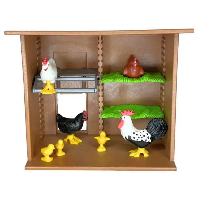 Playmobil gallinero de madera con gallinas para granja 3856