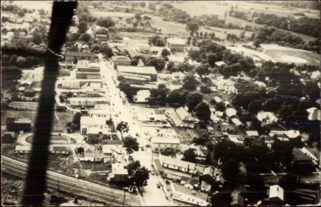Albion PA From Airplane Aerial View c1920s-30s Real Photo Postcard