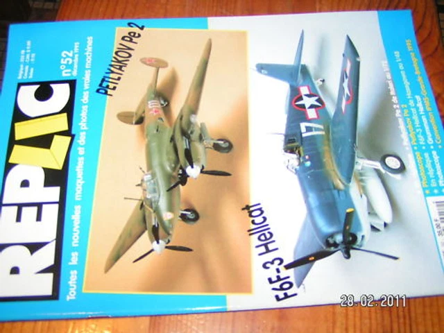 Replic n°52 Petlyakov Pe2 F6F-3 Hellcat